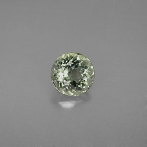 Turmalina verde natural de 1,08 ct, corte redondo, VS