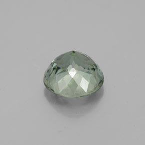 Turmalina verde natural de 1,12 ct, corte redondo, VS