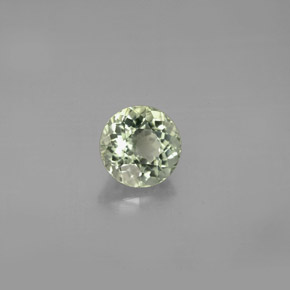 Turmalina verde natural de 0,90 ct, corte redondo, VVS-VS
