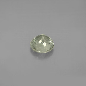Turmalina verde natural de 0,90 ct, corte redondo, VVS-VS