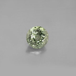 Turmalina verde natural de 1,07 ct, corte redondo, VVS-VS