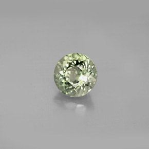 Turmalina verde natural de 1,07 ct, corte redondo, VVS-VS