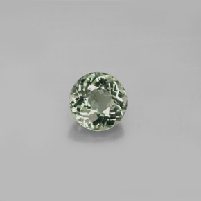 Turmalina verde natural de 1,03 ct, corte redondo, VS