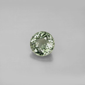 Turmalina verde natural de 1,03 ct, corte redondo, VS