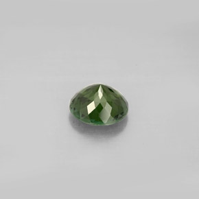 Turmalina verde natural de 0,91 ct, corte redondo, VS
