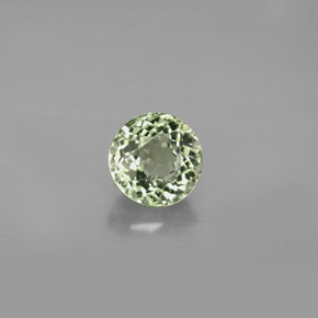 Turmalina verde natural de 1,07 ct, corte redondo, VVS-VS