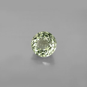 Turmalina verde natural de 1,07 ct, corte redondo, VVS-VS