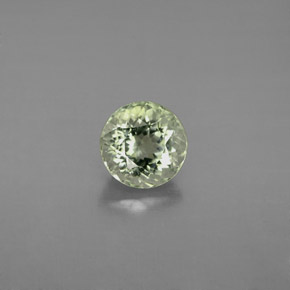 Turmalina verde natural de 1,09 ct, corte redondo, VS