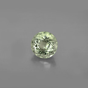 Turmalina verde natural de 1,09 ct, corte redondo, VS