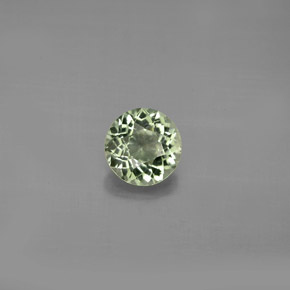 Turmalina verde natural de 0,83 ct, corte redondo, VVS-VS