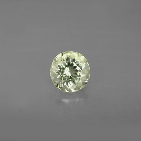 Turmalina verde natural de 0,93 ct, corte redondo, VVS-VS