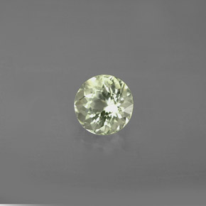 Turmalina verde natural de 0,93 ct, corte redondo, VVS-VS