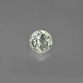 Turmalina verde natural de 0,94 ct, corte redondo, VVS-VS
