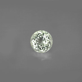 Turmalina verde natural de 0,94 ct, corte redondo, VVS-VS