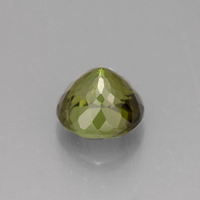 Turmalina multicolor natural de 1,21 ct, corte redondo, VS