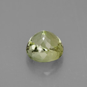 Turmalina verde natural de 1,24 ct, corte redondo, VS