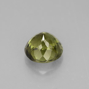 Turmalina verde natural de 1,15 ct, corte redondo, VS