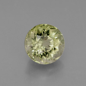 Turmalina verde natural de 1,04 ct, corte redondo, VS