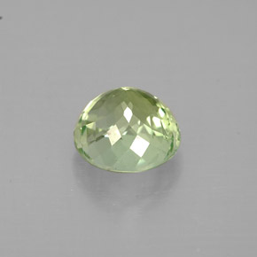 Turmalina verde natural de 1,05 ct, corte redondo, VS