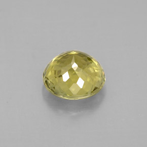 Turmalina amarillo natural de 1,03 ct, corte redondo, VS