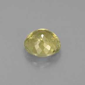 Turmalina amarillo natural de 1,03 ct, corte redondo, VS