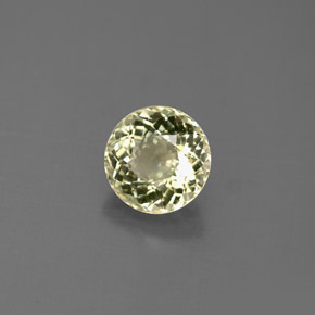 Turmalina oro natural de 0,88 ct, corte redondo, VS