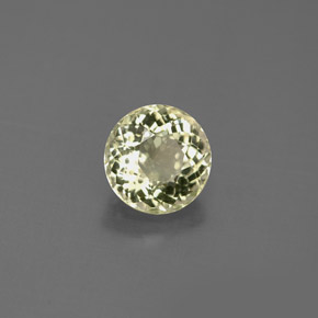 Turmalina oro natural de 0,88 ct, corte redondo, VS