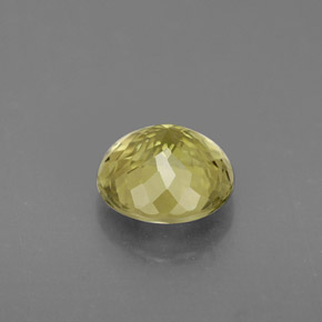 Turmalina amarillo natural de 0,92 ct, corte redondo, VS
