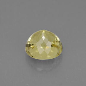 Turmalina amarillo natural de 1,22 ct, corte redondo, VS