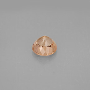 Turmalina naranja natural de 1,07 ct, corte redondo, VS