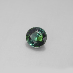Turmalina  natural de 0,84 ct, corte redondo, VS