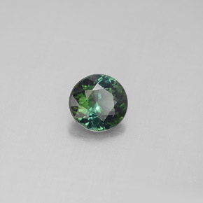 Turmalina  natural de 0,84 ct, corte redondo, VS