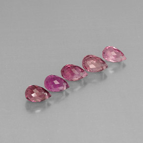 Gemas de turmalina multicolor natural de  ct, briolette, VVS-VS