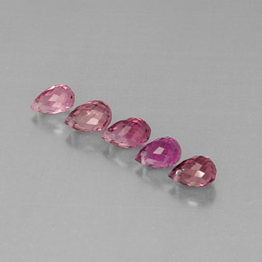 Gemas de turmalina multicolor natural de  ct, briolette, VVS-VS