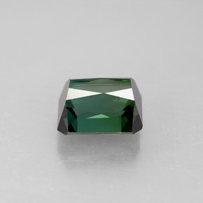Turmalina verde natural de 2,50 ct, corte esmeralda, VVS
