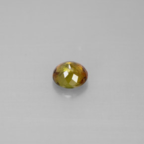 Turmalina verde natural de 0,51 ct, corte redondo, VS