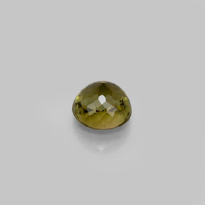 Turmalina verde natural de 1,10 ct, corte redondo, VVS