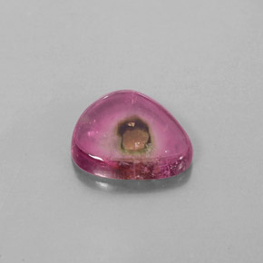 Turmalina multicolor natural de 2,56 ct, transparente, transparente / translúcido