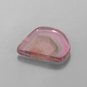 Turmalina multicolor natural de 2,74 ct, transparente, transparente / translúcido