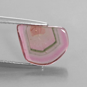 Turmalina multicolor natural de 2,74 ct, transparente, transparente / translúcido