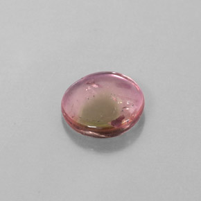 Turmalina bicolor natural de 1,55 ct, forma elegante, transparente