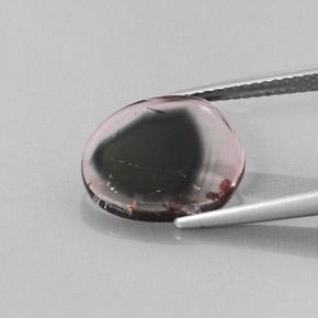 Turmalina bicolor natural de 3,22 ct, forma elegante, transparente
