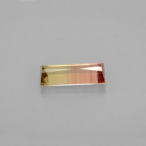 Turmalina multicolor natural de 1,02 ct, baguette, VVS