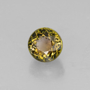 Turmalina multicolor natural de 1,14 ct, corte redondo, VVS
