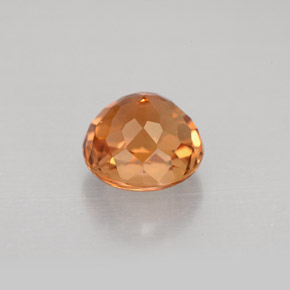 Turmalina naranja natural de 1,74 ct, corte redondo, VVS-VS