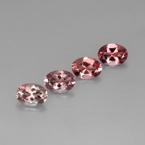 Gemas de turmalina multicolor natural de  ct, corte óvalo, VVS-VS