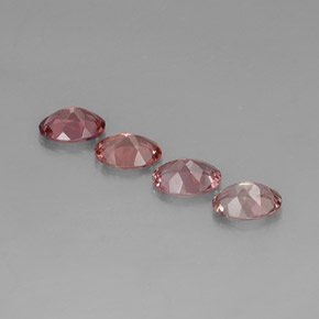 Gemas de turmalina multicolor natural de  ct, corte óvalo, VVS-VS