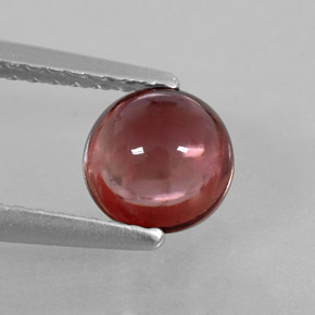 Turmalina multicolor natural de 1,15 ct, corte redondo, transparente