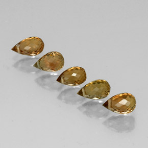 Gemas de turmalina multicolor natural de  ct, briolette, VVS-VS