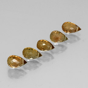 Gemas de turmalina multicolor natural de  ct, briolette, VVS-VS